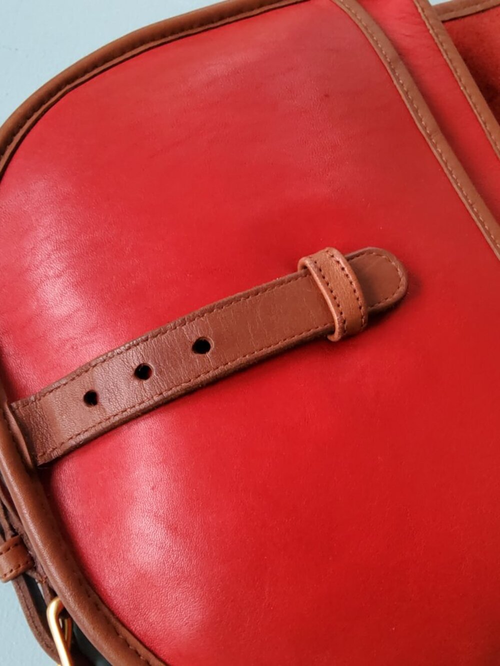 Vintage Coach Riding Spectator Crossbody in Red and Tan 6851 + Bag - Picture 7 of 13